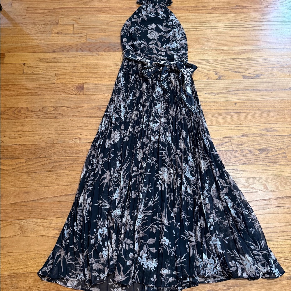 Zimmermann Black and Cream Floral Maxi Dress
